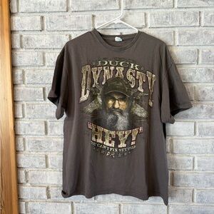 Delta Men's Dark Brown Graphic Tee